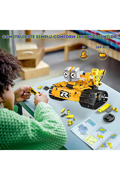 RaSteff Construction Set Robot 5-in-1, RaSteff™, 269 Pieces, STEM, For Kids, Robotics, Age 6+