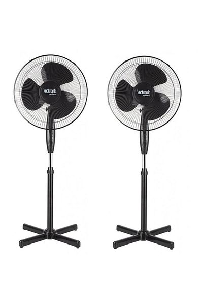 VICTRONIC Set 2 Ventilator cu picior Victronic, 40W, 3 viteze reglabila, diametru 40 cm