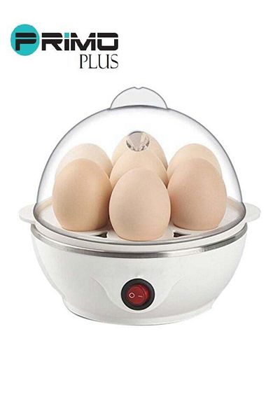 Primo Plus Egg Steam Cooker 350W White/Transparent