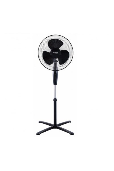 VICTRONIC Ventilator cu picior, 40 cm, 3 trepte de viteza, 40W, MS STAR, NEGRU
