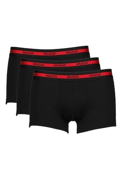 HUGO Set de boxeri cu logo - 3 perechi, Negru, XL