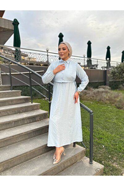 SHEZAN MODA Women's Ice Blue Strawberry Fabric Bolero Button Front Side Tie D...