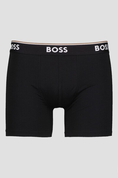 BOSS , Set of boxers with logo band at the waist - 3 pairs, Burgundy, Black, M