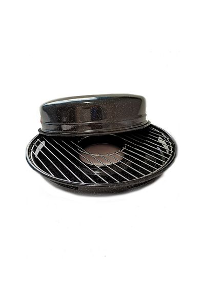 Ves Promo Package: Grill Pan for Stove, Ves, Enamel, 31 cm + Set of 4 Universal Mop Refills with High Ab