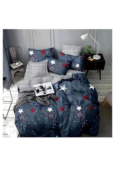 OEM Elegant Single Bedding Set for 1 Person, 4 Pieces, Fine Cotton, Multicolor, H43