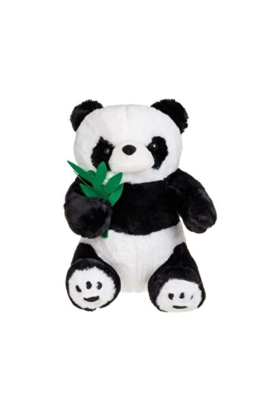 divendi-ro Panda Panda cu frunze de bambus, 22×22×35 cm, negru/alb