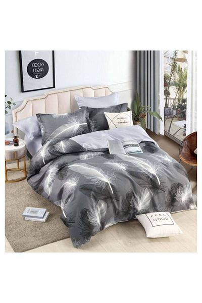 OEM Elegant Double Bed Linen Set, 6 Pieces, Cotton Finet