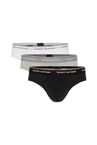 Tommy Hilfiger , Set of underwear - 3 pairs, Black/Grey mélange/White, S