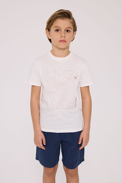 Nebbati Boy Ecru Tshirt