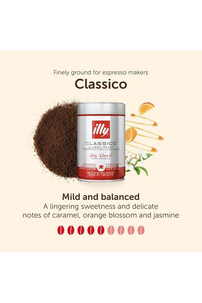 illy Medium Roast Ground Espresso Coffee, 250 g