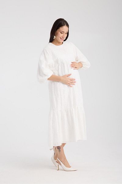 LİYACA Rochie de maternitate Brode Dantela Fisto