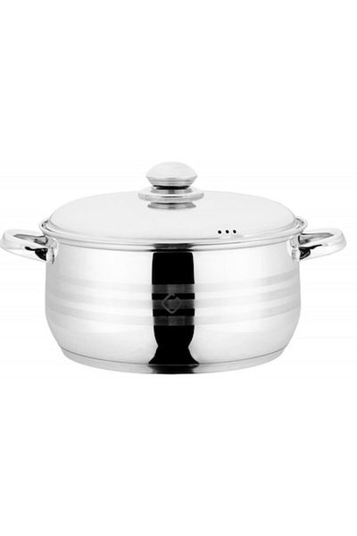 OEM Stainless Steel Pot with Lid, 28 cm, 8.70 L, Grunberg