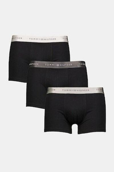 Tommy Hilfiger Boxer Set with Logo Waistband - 3 Pairs, Black, M