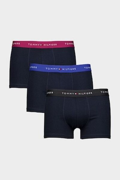 Tommy Hilfiger , Set of boxers with logo waistband - 3 pairs, Red, Black, Blue, S