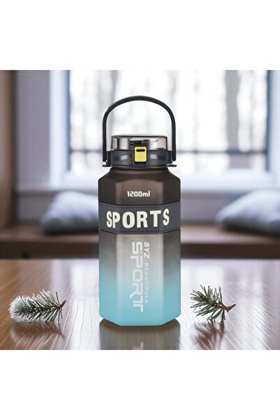 Kuzey Tacı زجاجة مياه رياضية سعة 1600 مل خالية من مادة BPA مصنوعة من مادة تري...