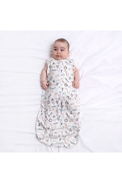 Kidizi Sac dormit copii de vara 0-18 luni Safari, 80 cm, 0.5 tog