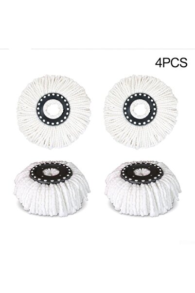 Nova Home Set 4 rezerve universale pentru mop rotativ cu putere mare de absorbție, culoare albă