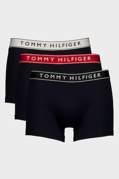 Tommy Hilfiger Set de boxeri cu talie cu logo - 3 perechi, Albastru ultramarin, XL