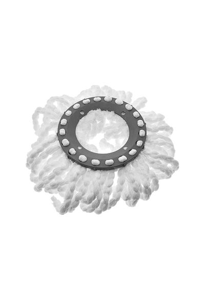 OEM Rotating Mop Refill, 16 cm diameter, 15 cm microfiber length, white