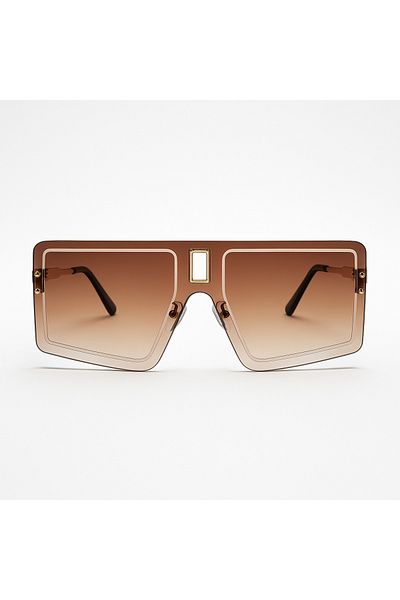 Toz Vintage Zarune Brown Vintage & Retro Unisex Sunglasses