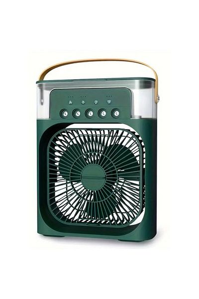 zola Mini ventilator portabil, Zola, 3 în 1, răcitor de aer, umidificator, purificator, fundal RGB, 7 moduri de iluminare, 60