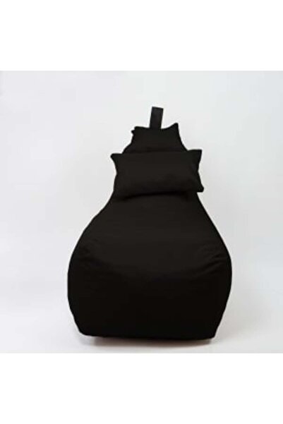 Pufrelax Fotoliu puf, Miraggio, perna inclusa, material impermeabil, Negru