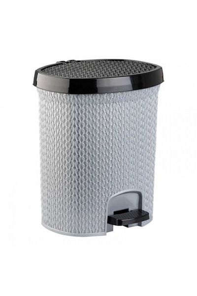 OEM Pedal Trash Bin, 15 Liters, Myhomes, Gray