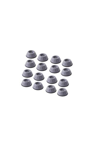 Telemag Set of 16 anti-noise and anti-slip feet, vibration damping supports for washing machines, shock abso