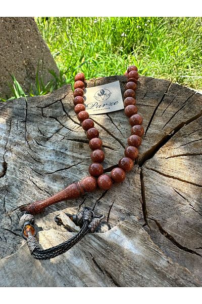 parze doğaltaş 1000 Sterling Kazaz Braided Imameli Star Stone Prayer Beads