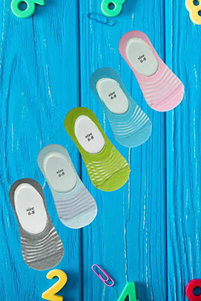 İbrahim Berk 5 чифта цветни летни тънки балетни чорапи за момичета