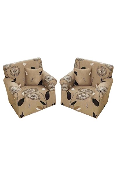 OEM Set 2 huse elastice pentru fotoliu, MS STAR, imprimeu abstract, S-90x140c...