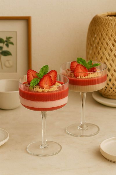 Anadolu Saray 6Pcs Transparent Footed Origami Shaped Coffee Presentation and Cocktail Cup Magnolia Cup and Dessert Bowl