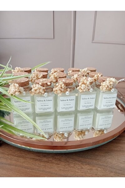 Bernami Pinterest Şık Kavanozda Etiketli Mum, Söz, Nişan, Nikah, Kına, Düğün,...