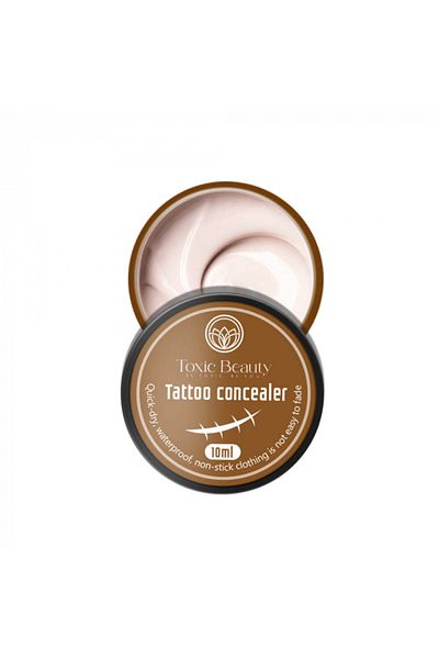 Toxic Beauty Corector pentru tatuaje, cicatrici acneice și cearcăne - Nud, 10 ml