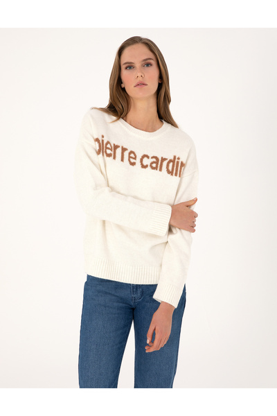 Pierre Cardin Ecru Regular Fit Sweater 50310904-Vr019
