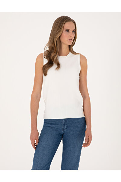 Pierre Cardin White Slim Fit Sweater 50310969-Vr013