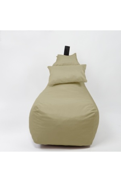 Pufrelax Fotoliu puf, Miraggio, perna inclusa, material impermeabil, Bej