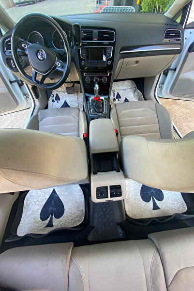 Genel Markalar Dijital Baskılı Dekoratif Oto Paspas Takımı 4'lü Araç Zemin Ak...