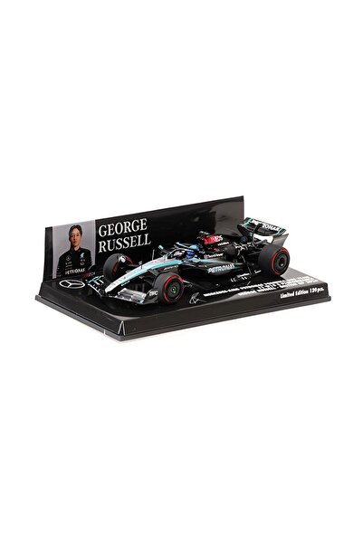 Minichamps 1:43 410241263 MERCEDES AMG W15 GEORGE RUSSELL BRITISH GP 2024 Die...