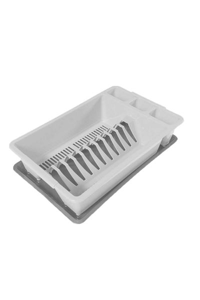 sterk Scurgator de Vase si Tacamuri Select, 42x26x10 cm, cu Tavita, Alb
