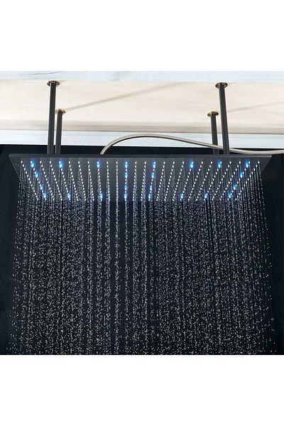 CasaVie Sistem de dus Sensation, incastrat in tavan, para dreptunghiulara 80/40 cm, 2 functii de curgere
