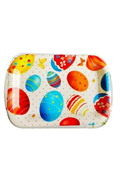 OEM Tavă de servire, model ou de Paște, 38x26 cm, multicoloră