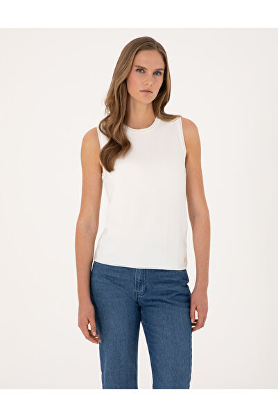 Pierre Cardin White Slim Fit Sweater 50310969-Vr013