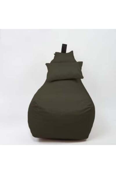 Pufrelax Fotoliu puf, Miraggio, perna inclusa, material impermeabil, Cappuccino