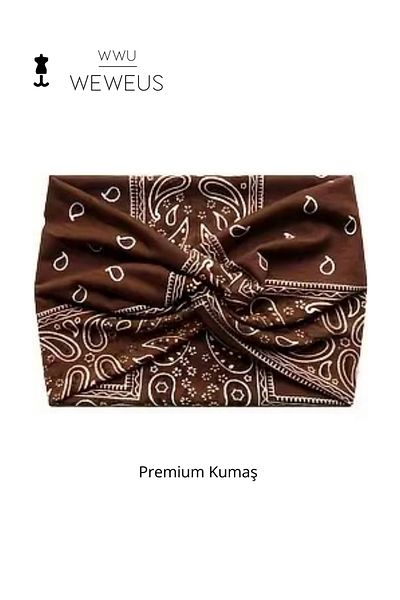 Weweus Coffee Drop Pattern Women's Hair Band