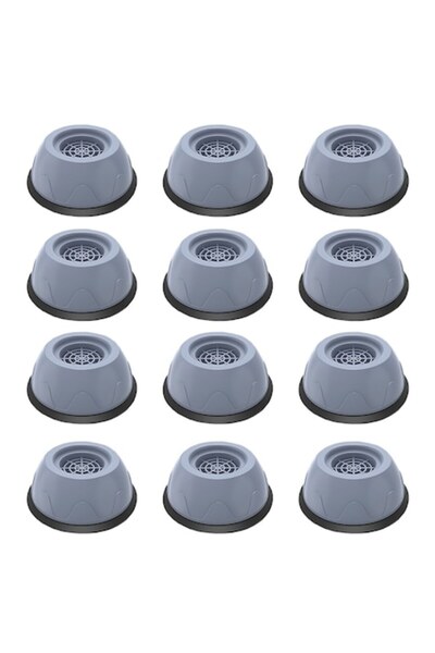 AMRINUGL Set 12 Anti-Vibration Pads for Washing Machines, AMRINUGL, Light Blue, 10x10x4cm
