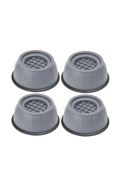 ZakupyTV Set 4 protective covers for washing machine, ZakupyTV, Rubber, 7.8 cm, 5.5 cm, Grey