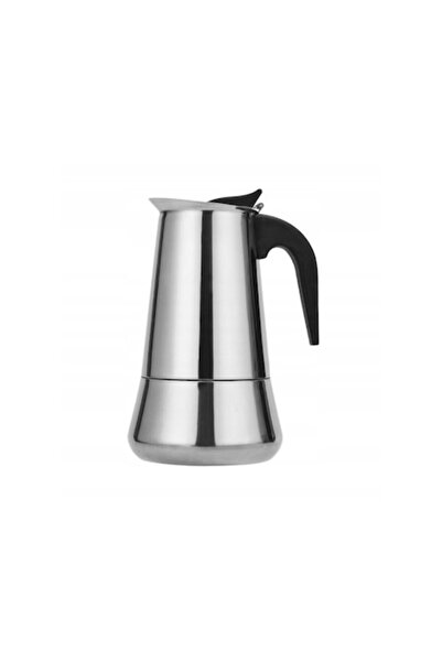 Gonga Cafetiera din inox cu inductie, capacitate 600 ml/12 cani Argintiu