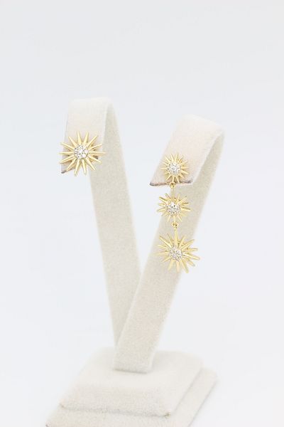 XUPING JEWELRY أقراط موديل STYLE PEARL/XUPING JEWELRY مرصعة بحجر الزركون