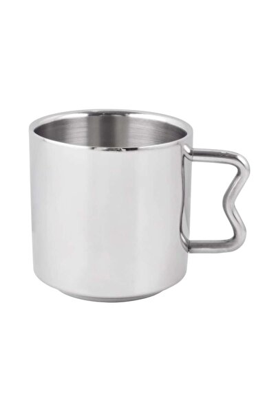 OEM Set 6 Stainless Steel Double-Walled Cups, 150 ml